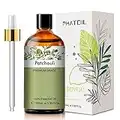 PHATOIL Olio Essenziale di Patchouli 100 ml, Oli Essenziali Naturali Puri al 100% per Diffusori Umidificatore Candele Sapone Fai da Te, Oli Essenziali per Aromaterapia di Grado Terapeutico