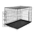 lionto Cage de transport pour chien pliable, (XXL) 106x71x77 cm Noir