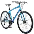 Schwinn Volare 1200 Mens and Womens Hybrid Sport Bike, 28-Inch Wheels, 19-Inch Aluminum Frame, Matte Blue