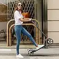 Adult Scooter with Dual Suspension, Hight-Adjustable Urban Scooter | Folding Kick Scooter with Big Wheels for Teens Kids Age 8 Year +