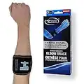 Trainers Choice Golfers Elbow Brace & Tennis Elbow Brace - Golf & Tennis Elbow Brace For Men & Women, Golfer Elbow Brace For Tendonitis, Elbow Compression Sleeve, Tendonitis Elbow Support - Large