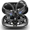 Wireless Headphones, Bluetooth 5.3 Headphones Sports Wireless Earbuds Hifi Stereo Noise Cancelling Headphones with HD Mic, 50H Playtime Bluetooth Earphones Dual LED Display, USB-C, IP7 Waterproof, Gym