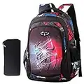 Sac à Dos pour Enfants Spiderman 6-12 Ans Garçon Et Fille Cartoon Anime Sac à Dos Cartables Primaire Et Secondaire Big