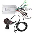 Keenso Elektroroller Controller Set, LH100 Elektroroller Elektrofahrrad 48V 450W / 500W / 1000W Controller mit 2 In 1 LCD Dispaly-Daumenschalter für 22,2 mm Lenker (500W)