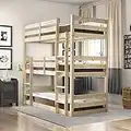 Strictly Beds and Bunks - Triad Triple Sleeper with Side Ladder, 3ft Single