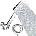 Shower Head with Hose - 6 Settings Handheld Shower Head High Pressure Shower Heads with 59" Stainless Steel Shower Hose and Adjustable Bracket (Chrome)