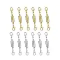 Dsmile Pack of 12pcs Gold Color and Silver Color Magnetic Lobster Clasp for Jewelry Necklace Bracelet