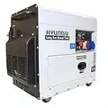 Hyundai DHY8000SELR-T 5.8Kw Multi-phase - Single and 3-phase - Silenced Long Run Diesel Generator