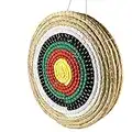 Namotu Traditional Archery Target Solid Straw For Adults Three Layer Round Archery Target Shooting Bow Coloured Rope Target Face Three Layer For Shooting Practice