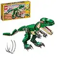 LEGO 31058 Creator Grandes Dinosaurios, Maqueta 3en1 de Pterodáctilo, Triceratops y T-Rex, Juguete de Construcción, Figura de Animales de Parque Jurásico, Regalo para Niños y Niñas a Partir de 7 Años