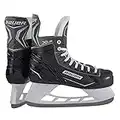 Bauer Patines Hombre X-LS para Hockey sobre Hielo, Talla 47 de Acero Inoxidable, Color Negro, Adultos Unisex