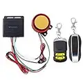 WINOMO Motorcycle Alarm System Anti Theft Security System with Double Remote Control 12v Universal