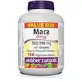 Webber Naturals Maca Energy with Ginseng, 150 Capsules, Vegan