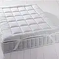 Royal Plush Mattress Topper, Twin-XL, 2 Inches Hypoallergenic Overfilled Down Alternative Anchor Bands Mattress Topper