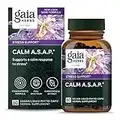 Gaia Herbs Calm A.S.A.P. Stress Support Supplement - with Skullcap, Passionflower, Chamomile, Vervain, Holy Basil & More to Support a Natural Calm - 60 Vegan Liquid Phyto-Capsules (20-Day Supply)