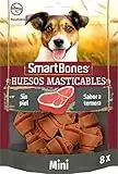 SmartBones Sabor a ternera Huesos masticables Mini para perros, 8 piezas