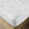 Ambesonne Nonslip Fitted Sheet Style Mattress Protection Against The Dust and Dirt Waterproof Backing Cover Bed Pad with Soft & Breathable Texture for a Hotel Quality Comfortable Sleep, Queen