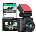 4K Dash Cam Built-in Wi-Fi UHD2160P Discreet Car Dashboard Camera Recorder with 24-Hour Parking Monitor, Super Night Vision, Loop Recording, 170° Wide Angle, Support APP