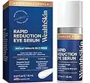 WealthSkin Rapid Reduction Eye Serum, Advanced Formula Under Eye Cream for Dark Circles and Puffiness - Anti Aging Serum Skin Tightening Cream Firms and Lifts to Visibly and Instantly Reduce Appearance of Wrinkles in 120 Seconds 0.5 fl.oz(15 ml)