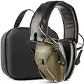 awesafe Electronic Ear Defenders Ear Protection for Adults Shooting Hearing Protection Safety Earmuffs with Hard Storage Case, NRR 24dB