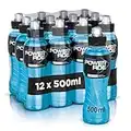 Powerade Mountain Blast Sport Drink – 12 Bottiglie da 500 ml, Bevanda Isotonica, Bottiglia Ergonomica in PET 100% Riciclabile con Tappo Sport, Soluzione di Carboidrati e Elettroliti