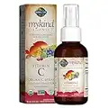 Garden of Life Organic Vitamin C for Kids and Adults, mykind Organics Vitamin C Spray for Skin Health - Cherry Tangerine, Vitamin C Supplement Antioxidant for Immune Support, 2 fl oz Liquid Drops