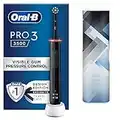 Oral-B Pro 3 Electric Toothbrush with Smart Pressure Sensor, 1 Cross Action Toothbrush Head & Mondrian Travel Case, 3 Modes with Teeth Whitening, Gifts for Men/Women, 2 Pin UK Plug, 3500