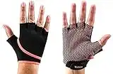 Fitness Mad ToeSox Guantes de Agarre para Yoga y Pilates, Unisex Adulto, Coral, Small