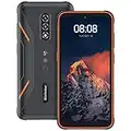 Blackview Rugged Phone, BV5200 Android 12 Phone Unlocked, 7GB+32GB/1TB, 5180mAh, 6.1’’ HD+ Display, 13MP + 5MP Waterproof Camera, 4G Dual SIM, NFC, Glove Mode, Customized Shortcut Button - Orange