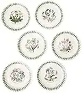 Portmeirion Botanic Garden Lot de 6 assiettes à pain et beurre 15 cm