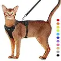 Supet Cat Harness and Leash Set for Small to Large Cats Adjustable Cat Vest Harness with Reflective Trim Universal Cat Leash and Harness for Cats/Puppies Outdoor Walking