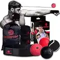 Boxing Reflex Ball for Adults and Kids - React Reflex Balls on String with Headband, Carry Bag and Hand Wraps - Improve Hand Eye Coordination, Punching Speed, Fight Reaction (4 Difficulty Level Balls)