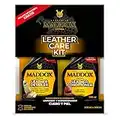 Maddox Detail - Leather Care Kit - Limpiador y Acondicionador de Cuero y Piel. Incluye Microfibra Gratis. Kit Limpiador Tapiceria Coche. Limpia Tapicerias. Limpiador Tapiceria Coche