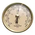 MCLseller 3 in 1 Weather Station, Barometer Thermometer Hygrometer Brass Metal Wall Hanging Portable Weather Instrument for Indoor and Outdoor Use