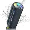 OHAYO Altavoz Bluetooth X8 Pro, portátil Resistente al Agua IPX7, Altavoz con Sonido Estéreo, Bajos Potentes, Efecto de Triple Bajo, hasta 30h de reproducción