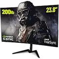 YEYIAN Moniteur de Jeu incurvé 23,8 '' Sigurd HDMI Displayport, 200 Hz, Temps de réponse de 1 ms, VESA (YMC-70804)