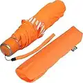 iX-brella Mini parapluie Safety Reflex extra léger, orange fluo, 95 cm