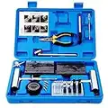 AUTOWN Tire Repair Kit - 68pcs Heavy Duty Tire Plug Kit, Universal Tire Repair Tools to Fix Punctures and Plug Flats Patch Kit for car Motorcycle, Truck, ARB，ATV, Tractor, RV, SUV, Trailer