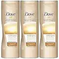 3 X Dove Estate LUMINOSI NUTRIENTE Lozione CHIARO AL NORMALE PELLE AUTO ABBRONZANTE 250ml