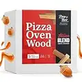 Poco Bero Italian Blend – 520 Cubic Inches of Pizza Oven Wood + Firestarter – 5.5 Inch Kiln-Dried Wood – Compatible with Ooni Pizza Ovens – (6 – 8 LBS) – Sustainably Sourced Firewood For Cooking!