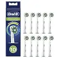 Oral-B Cross Action Testine Spazzolino Elettrico, Confezione da 10 Pezzi, Bianco