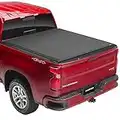 Lund Genesis Elite Roll Up Soft Roll Up Truck Bed Tonneau Cover | 968292 | Fits 2019 - 2023 Chevy/GMC Silverado/Sierra, works w/ MultiPro/Flex tailgate 5' 10" Bed (69.9")