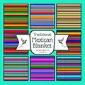 Traditional Mexican Blanket Scrapbook Paper: Celebrate Vibrant Joyful Mexico With The Vintage Striped Serape Fabric It's The Dazzling Bright Jewel ... Decorative Crafting, Size 8.5 x 8.5 inches.