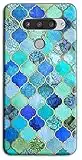 Mixroom - Cover Custodia Back Case in TPU Silicone Morbida per LG Q60 Fantasia Pattern Blu N1096