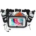 [Voted No.1 Hydration Belt] Runtasty Winners' Running Fuel Belt - Includes accessories: 2 BPA Free Water Bottles & Runners Ebook - Fits Any iPhone - w/Touchscreen cover - No Bounce Fit and more!