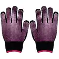 SZXMDKH Heat Resistant Glove for Hair Styling, 2 PCS Professional Heatproof Mitts, Heat Protection Gloves with Non-Slip Silicone Bump for Hair Tools, Curling Iron Wand, Flat Iron, Hot-Air Brushes