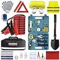 Car Emergency Kit,Auto Roadside Assistance Travel Safety Kit with Jumper Cable for Truck Vehicle Automobile for Women Men,Road Side Basic Bag Winter Automotive Survival Kit Shovel Throttle Body Spacer