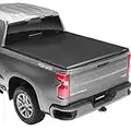 Lund Genesis Tri-Fold Soft Folding Truck Bed Tonneau Cover | 95093 | Fits 2007 - 2013 Chevy/GMC Silverado/Sierra 6' 7" Bed (78.7")