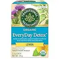 Traditional Medicinals - Organic Everyday Detox Lemon Herbal Tea (Pack of 1) - With Stinging Nettle & Burdock Root to Remove Accumulated Waste from the Body - 16 Tea Bags Total