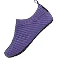 Pantofole da Casa per Ragazzo Antiscivolo Comode Scarpe da Interne Ragazze Calzini Ultraleggero Morbido Traspirante Ciabatte da Bambini All'aperto, Slipper Viola 20/21